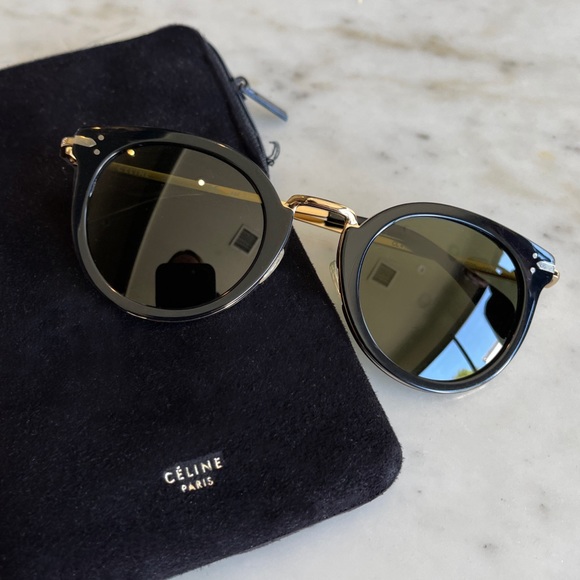 Celine Accessories - Celine CL 41373/S - black gold metal frame